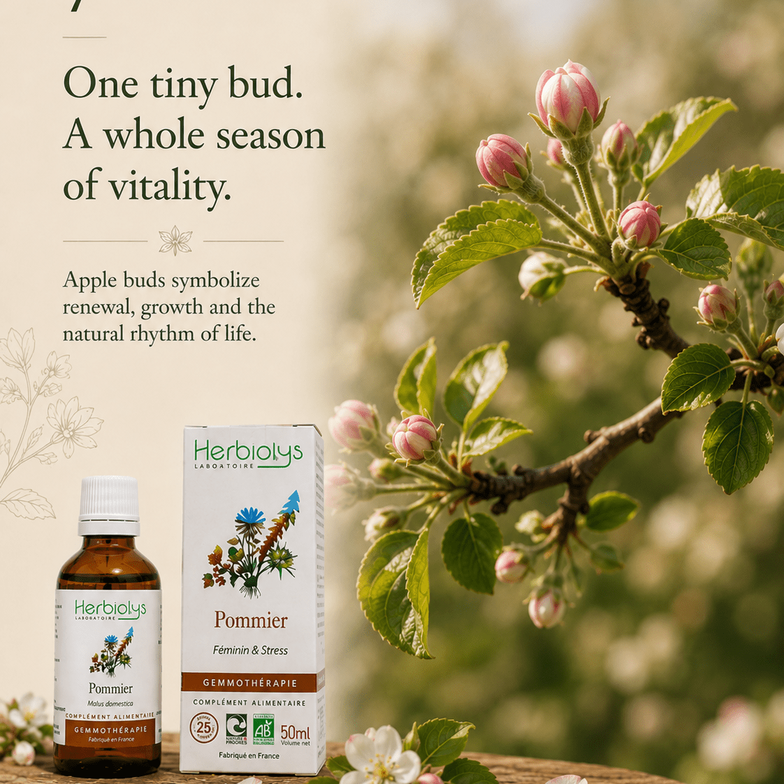 Herbiolys Apple Organic Bud Extract, 50 ml - Elliotti