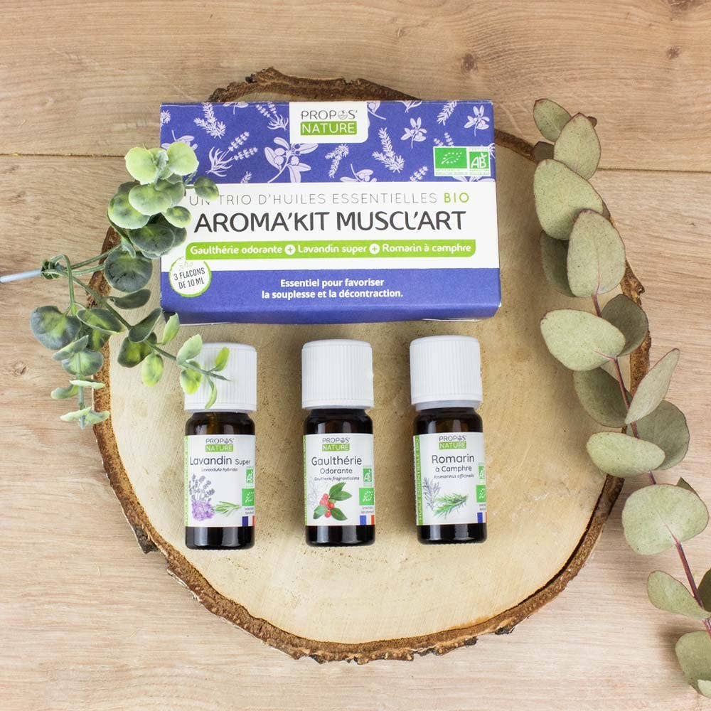 Propos'Nature Aroma'kit Muscl'art - 3 Organic Essential Oils - Elliotti
