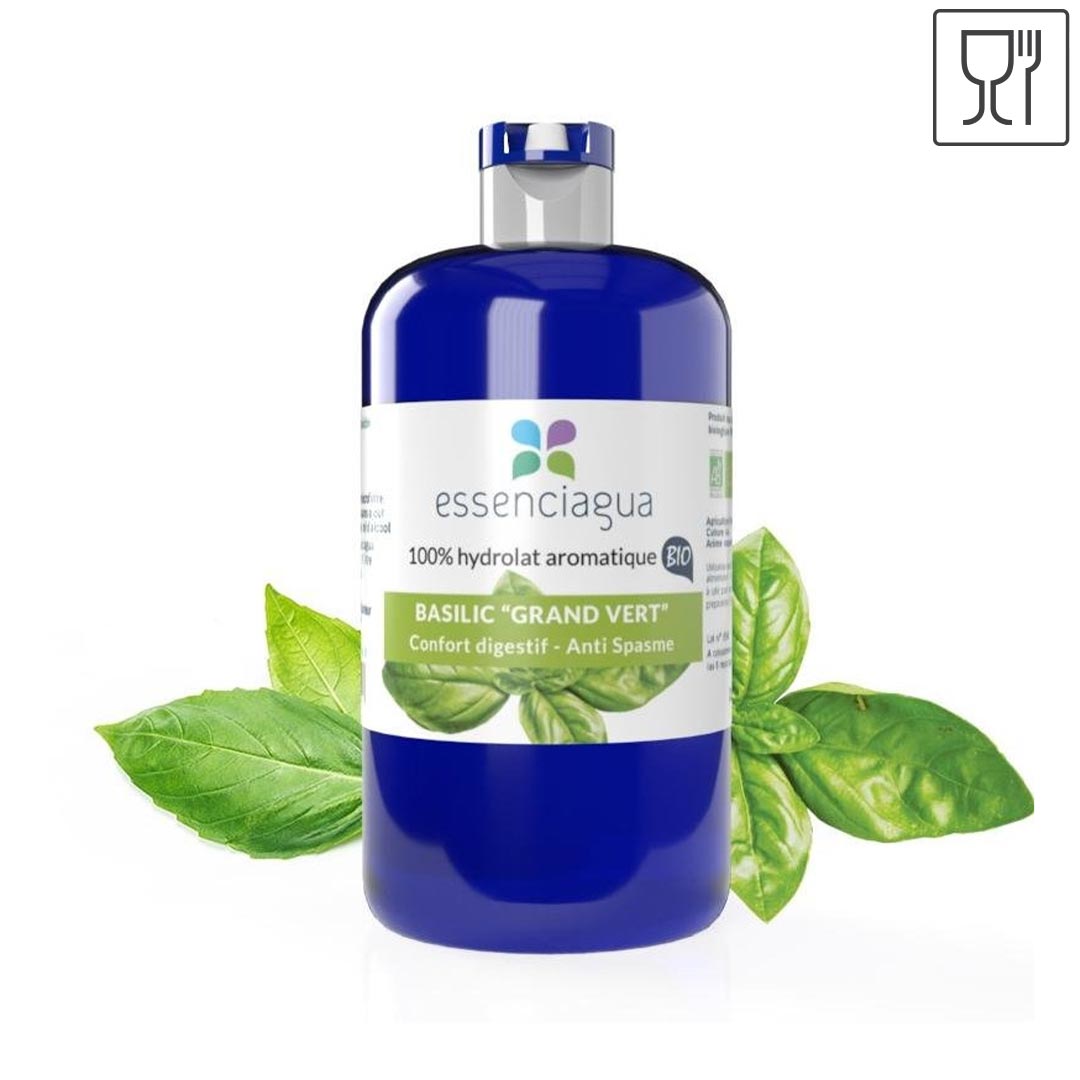 Essenciagua Basil Organic Hydrosol, 250ml - Elliotti