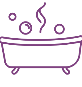 A icon of a bath tub