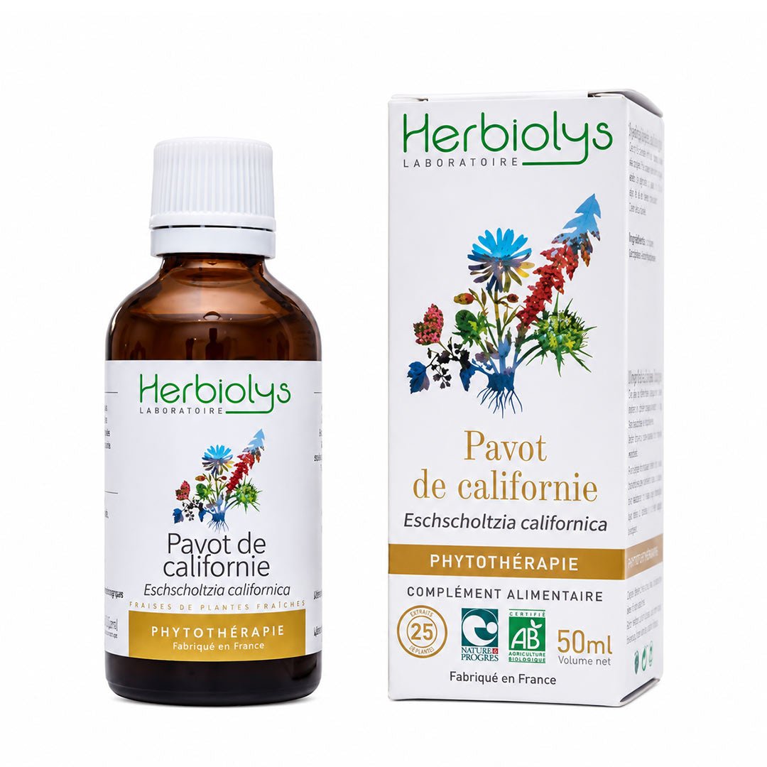 Herbiolys California Poppy Organic Fresh Extract, 50ml - Elliotti