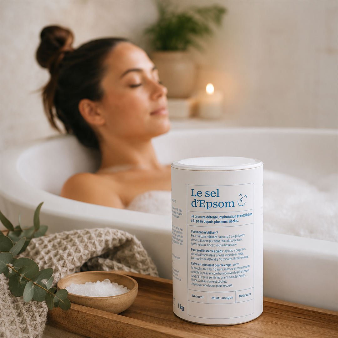 La Droguerie Ecologique - ECODIS Epsom Salt 1kg – Natural Bath Salt & Body Scrub - Elliotti