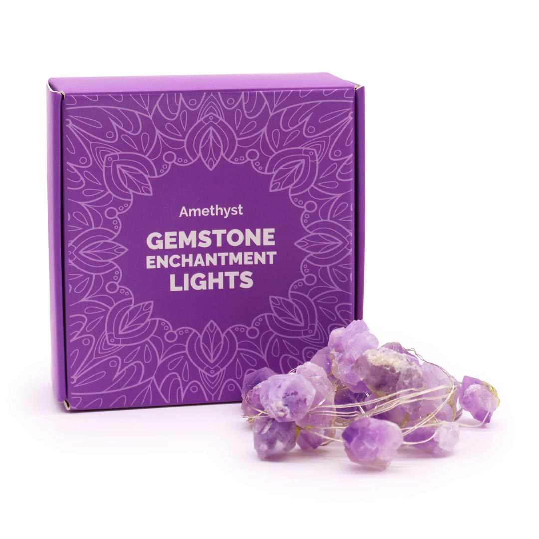 AW Artisan Gemstone Enchanted Lights - Amethyst - Elliotti