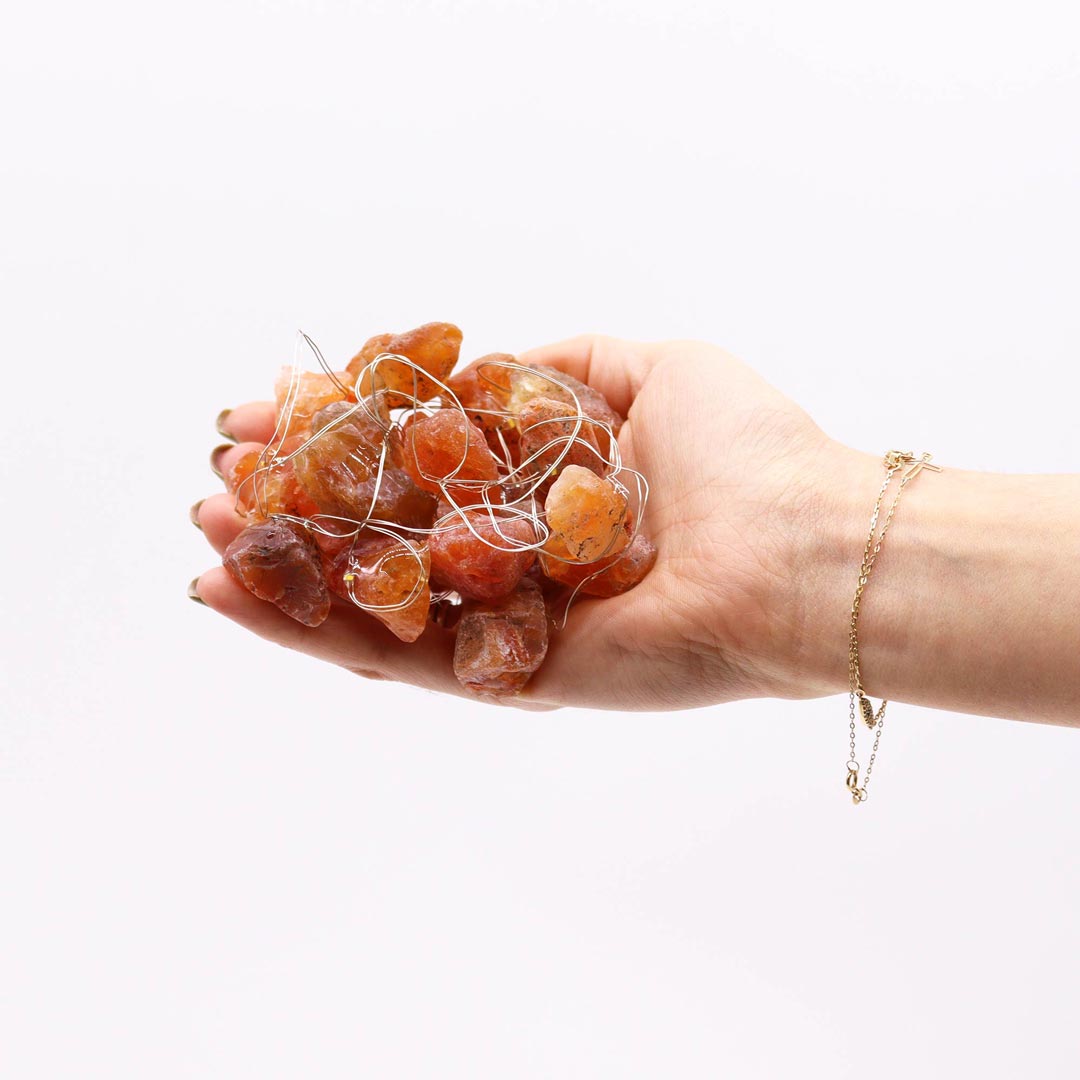 AW Artisan Gemstone Enchanted Lights - Orange Jade - Elliotti