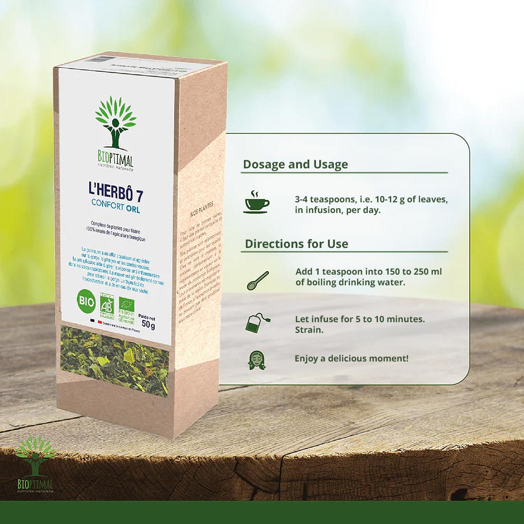 Bioptimal Herb 7 Respiratory Comfort Organic Blend - Elliotti