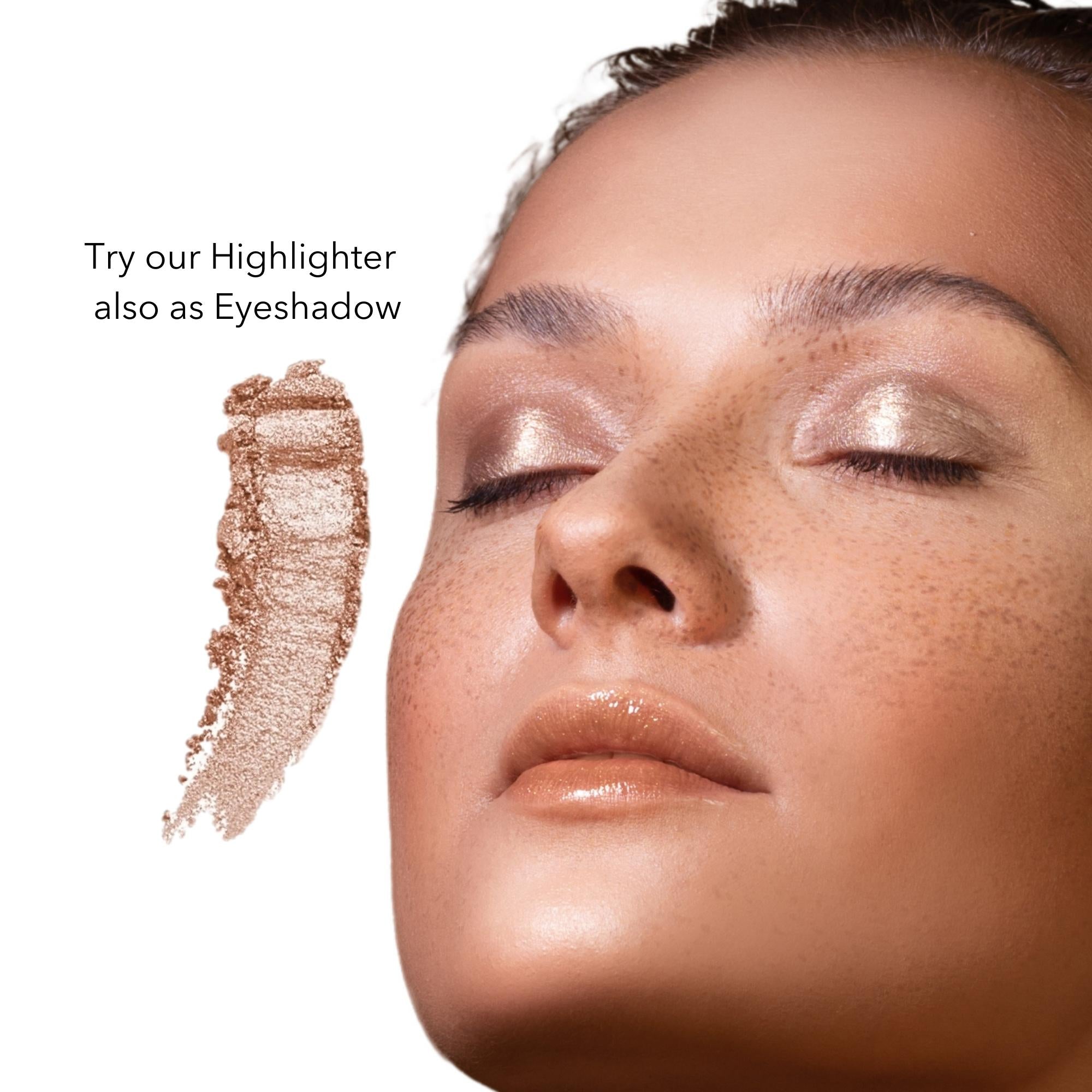 Baims Natural Makeup Highlighter Pressed Powder 10 Warm & Glow* - Elliotti