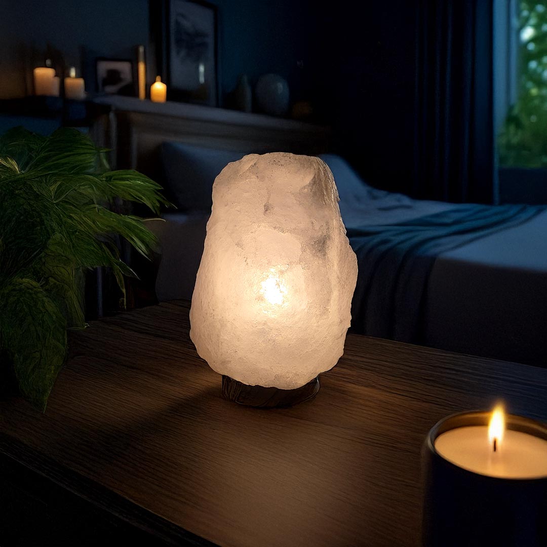 AW Artisan Himalayan Salt Lamp White, 2 - 3kg - Elliotti