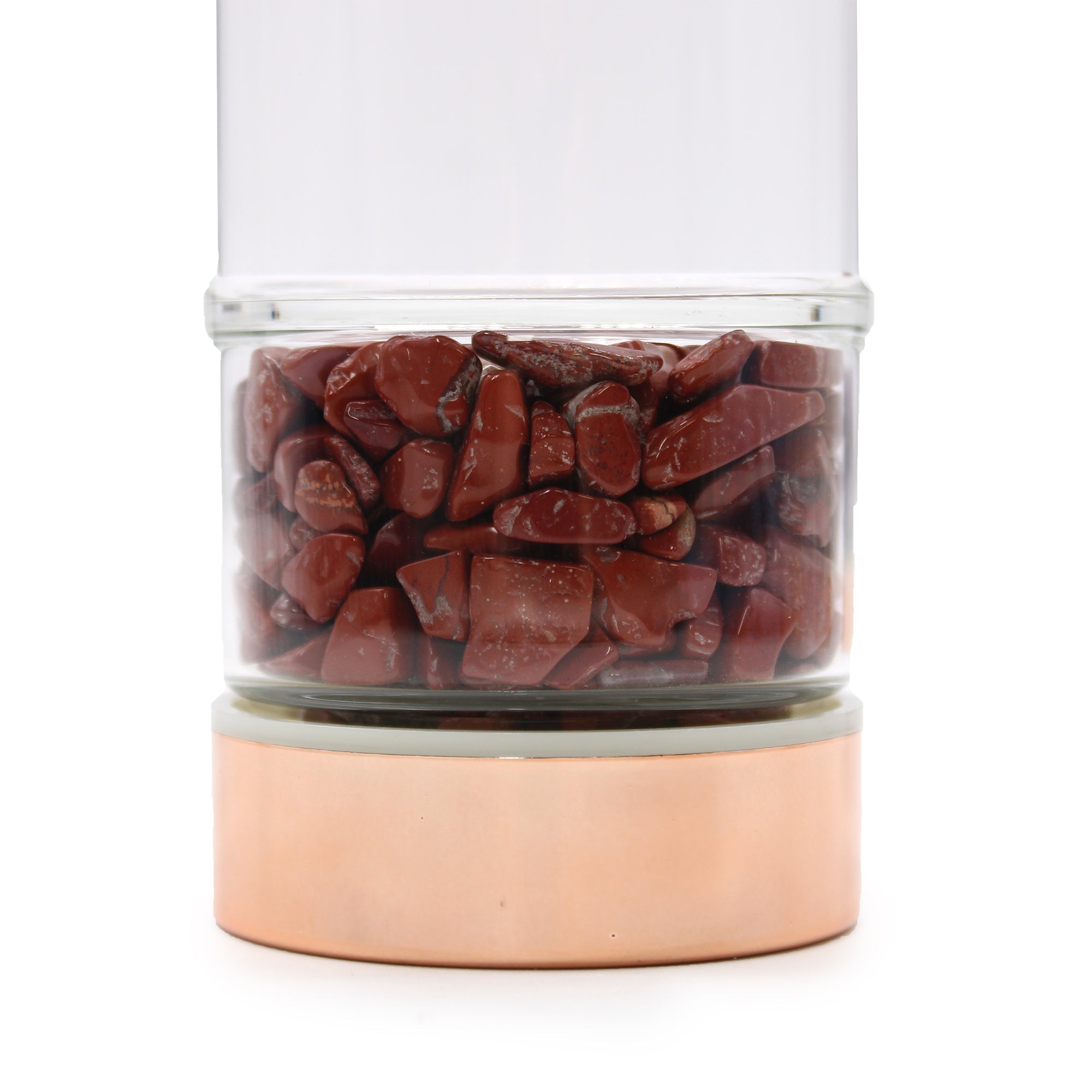 AW Artisan Jasper Red Gemstone Tea Infuser Bottle - 500 ml - Elliotti