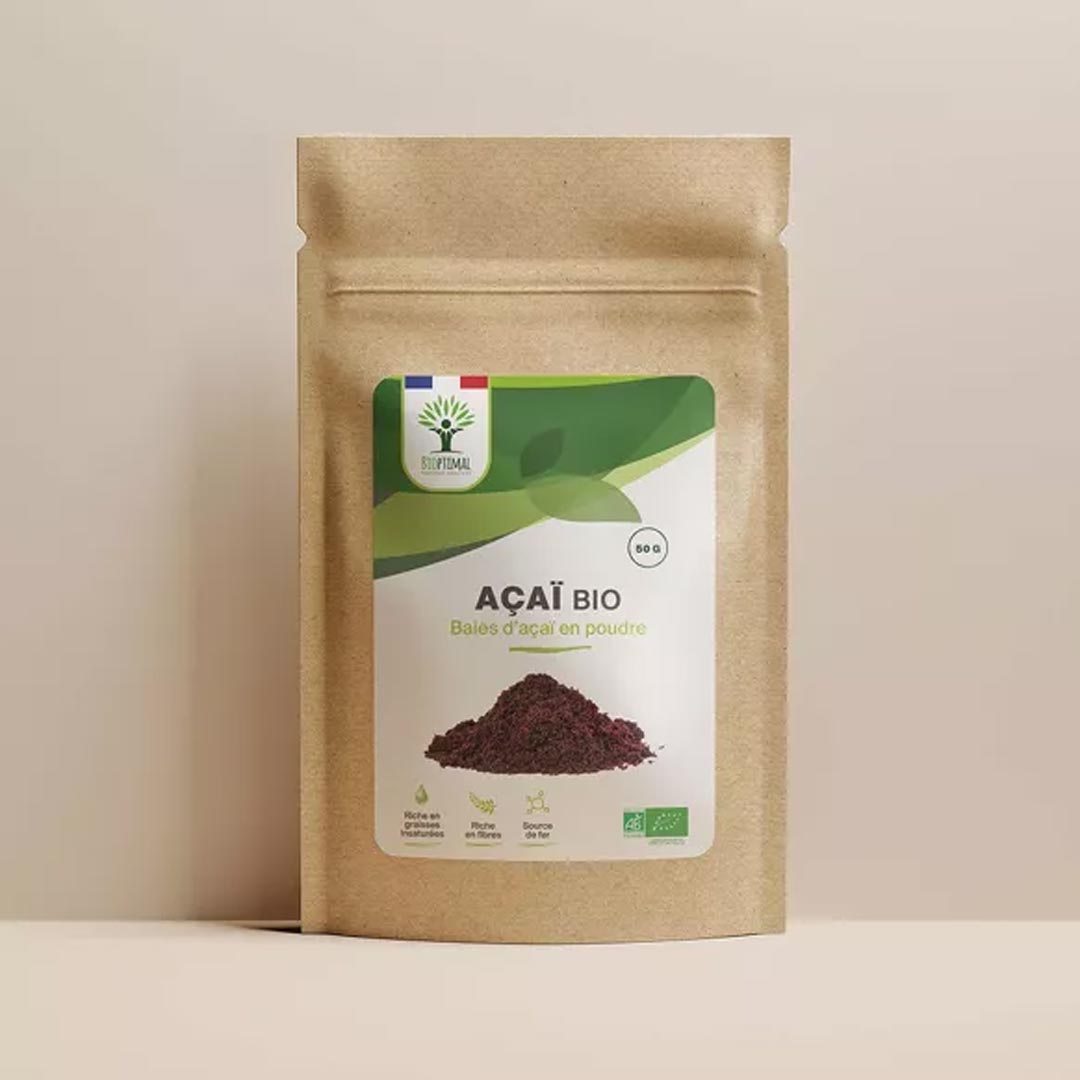 Bioptimal Organic Açaï Powder, 50g - Elliotti
