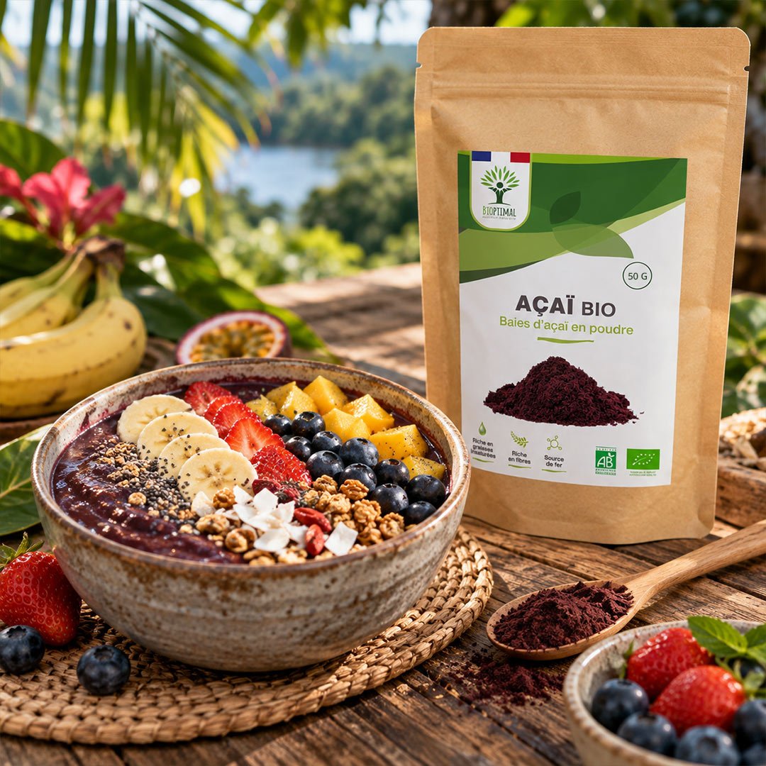 Bioptimal Organic Açaï Powder, 50g - Elliotti