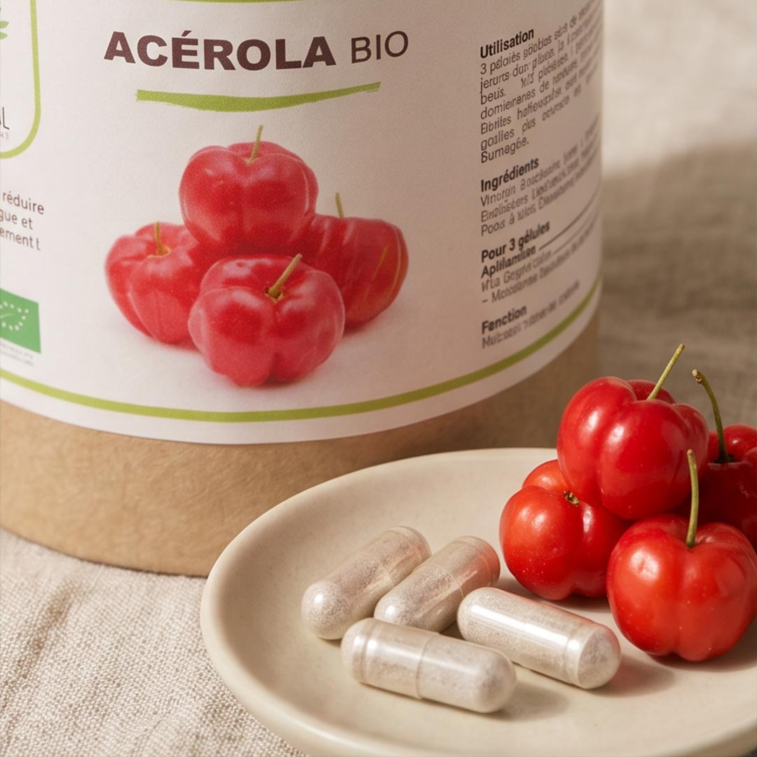 Bioptimal Organic Acerola, 200 capsules - Elliotti