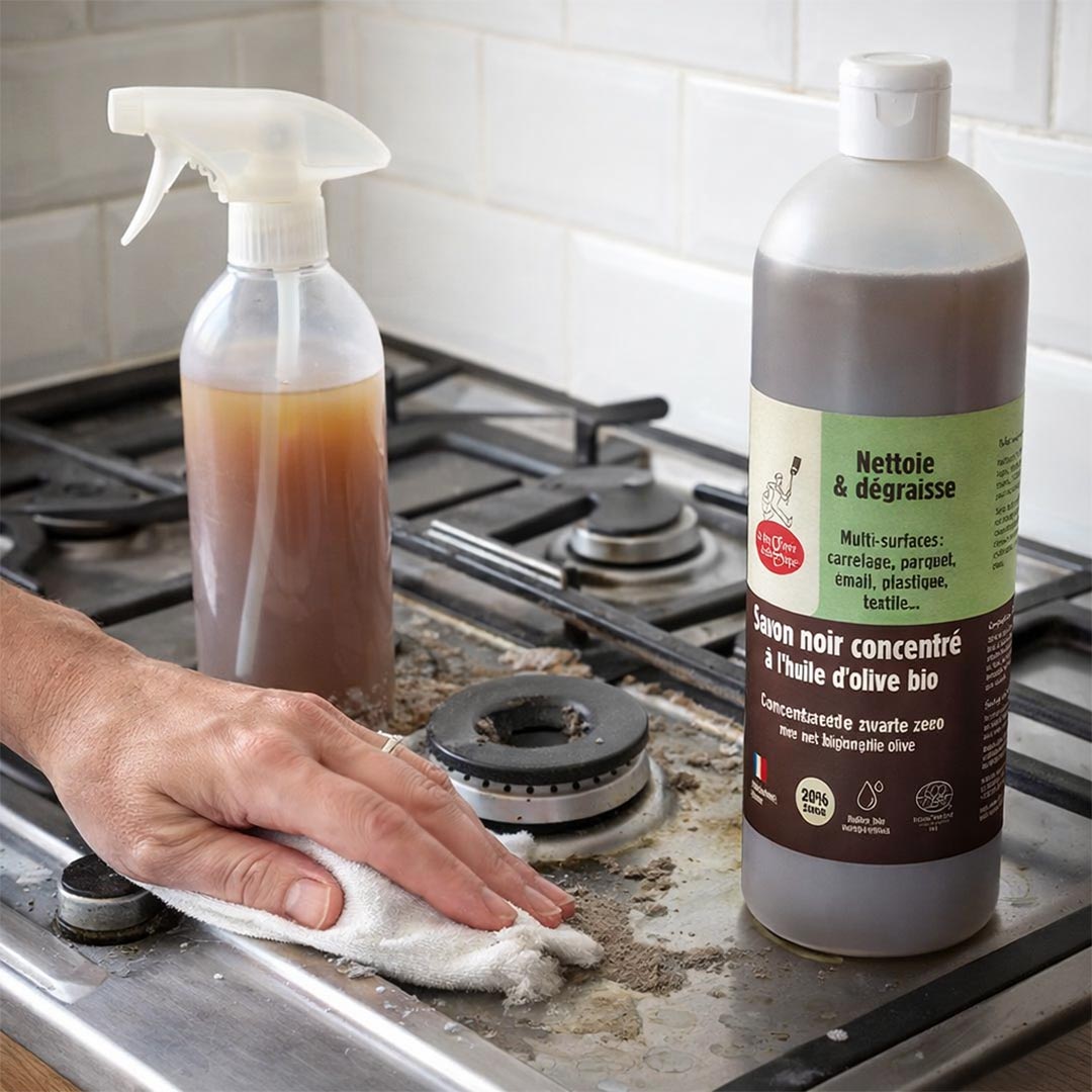 La Droguerie Ecologique - ECODIS Organic Black Soap with Olive Oil – Concentrated Multi - Purpose Eco Cleaner - Elliotti