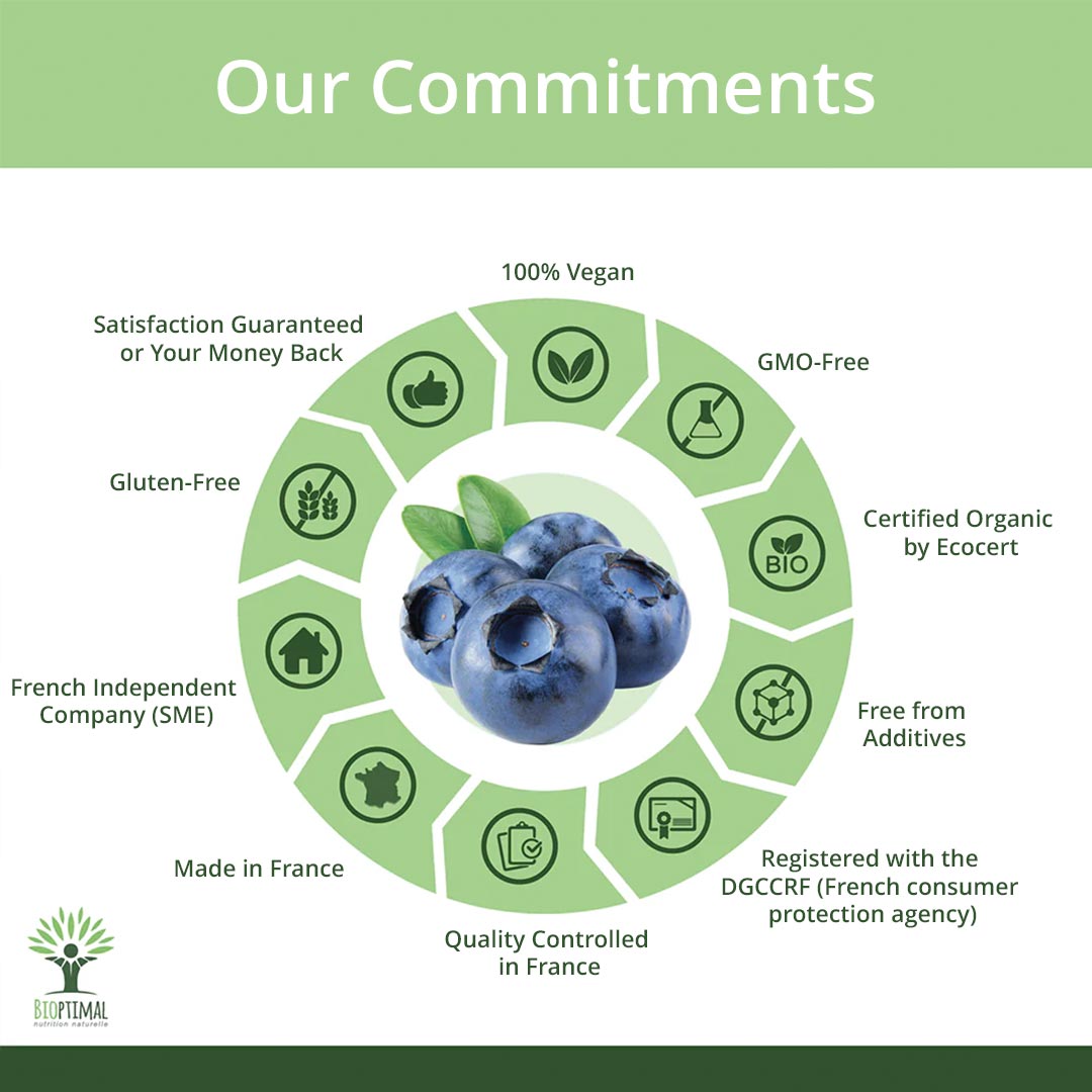 Bioptimal Organic Blueberry, 200 capsules - Elliotti