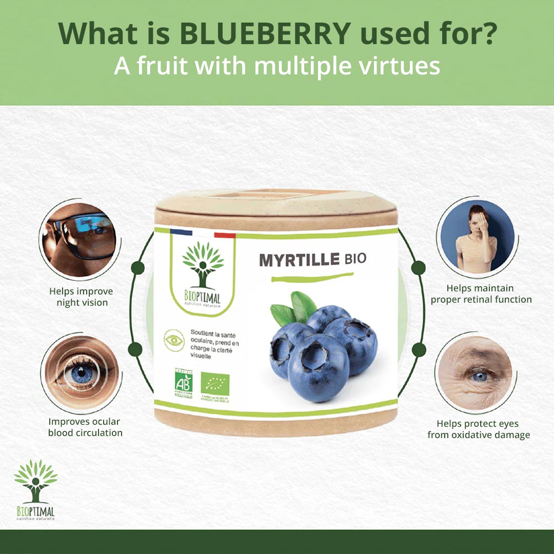 Bioptimal Organic Blueberry, 200 capsules - Elliotti