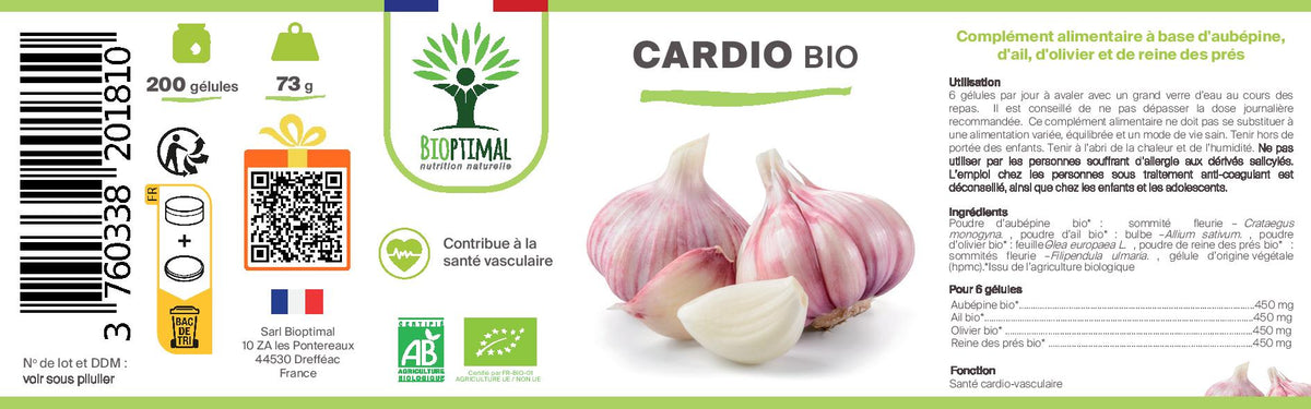 Bioptimal Organic Cardio, 200 capsules - Elliotti