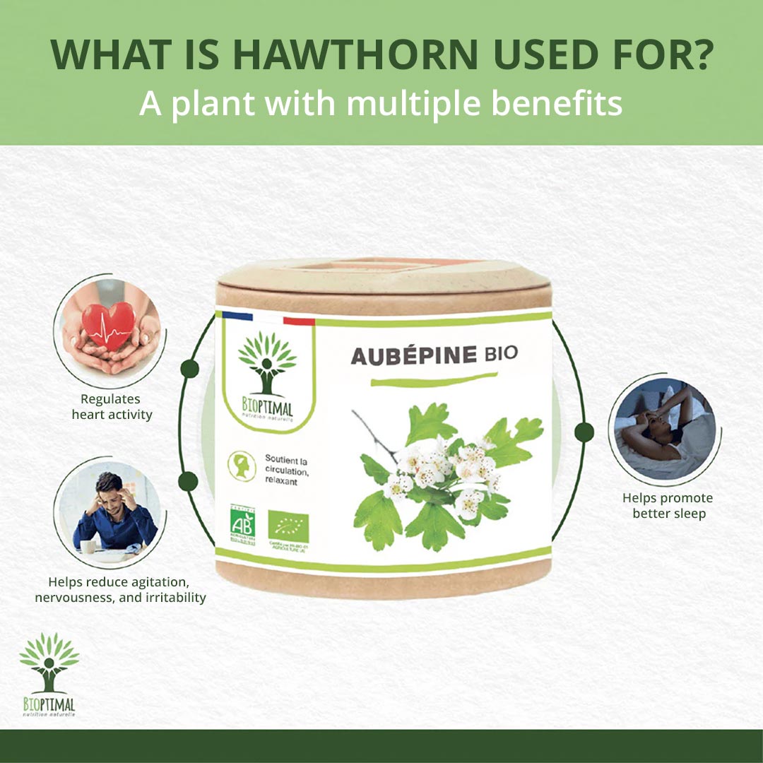 Bioptimal Organic Hawthorne, 200 capsules - Elliotti