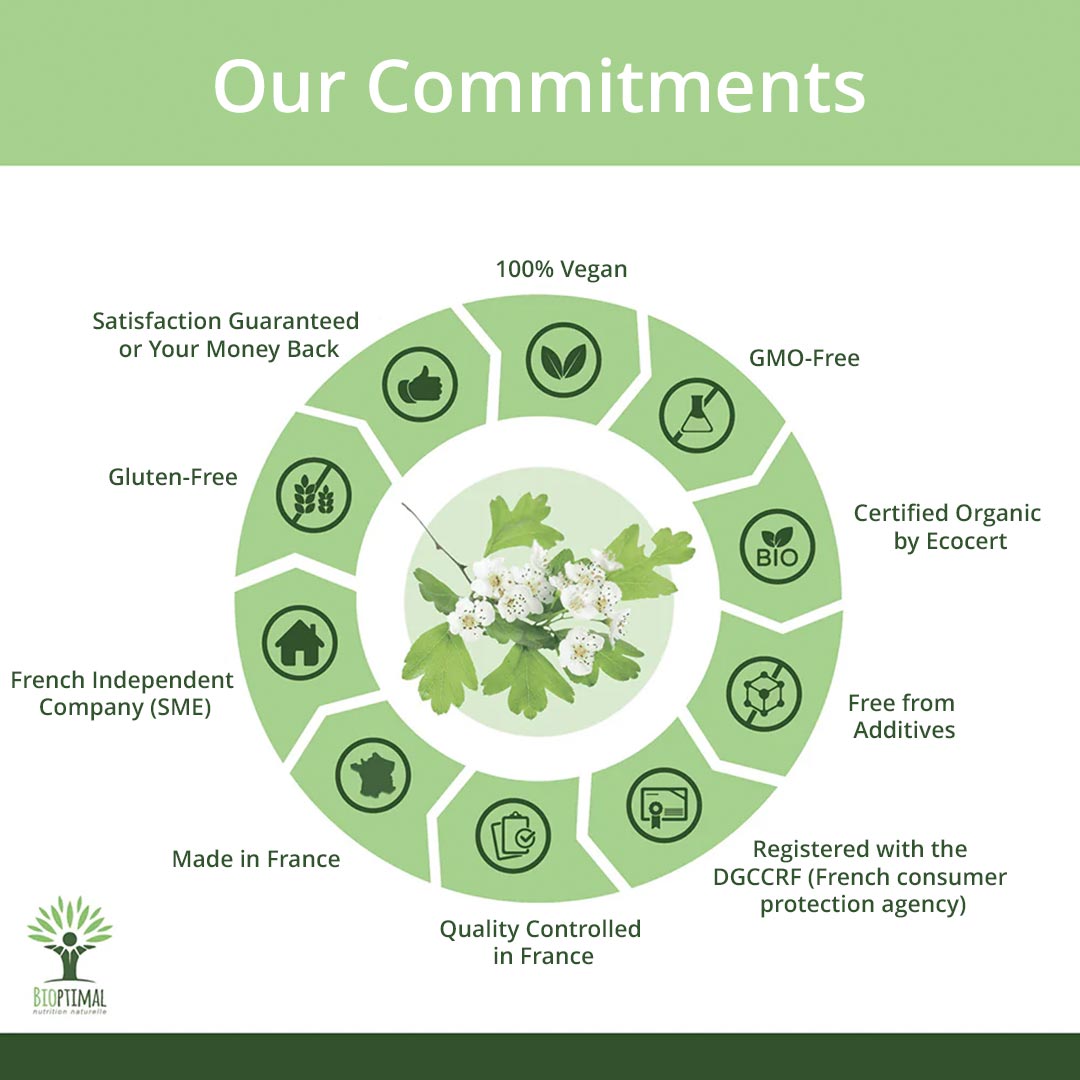 Bioptimal Organic Hawthorne, 200 capsules - Elliotti