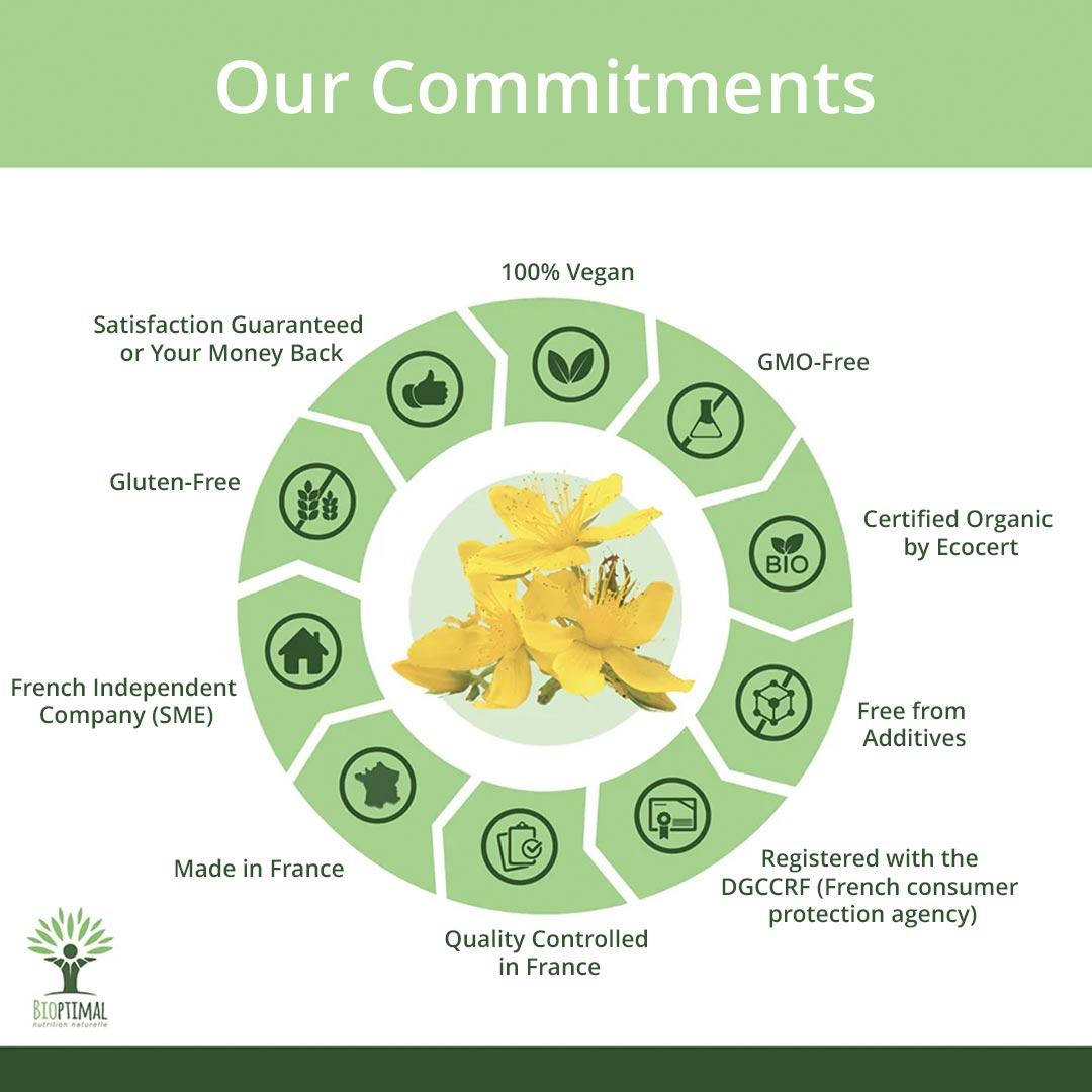 Bioptimal Organic St. John's Wort, 200 capsules - Elliotti