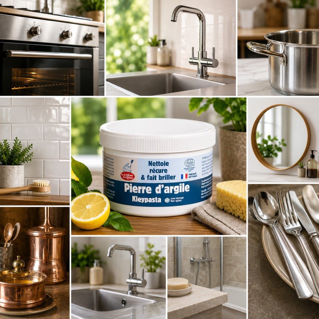 La Droguerie Ecologique - ECODIS Pierre d’argile Clay Stone - Organic Multi - Purpose Cleaner - Elliotti