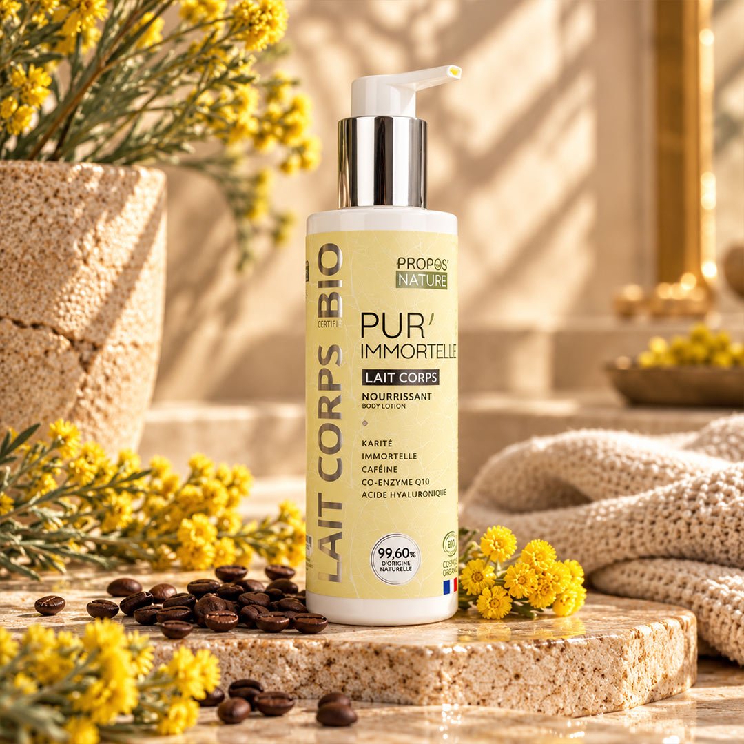 Propos'Nature Pur’Immortelle Firming Body Milk - Coenzyme Q10 & Caffeine - Elliotti