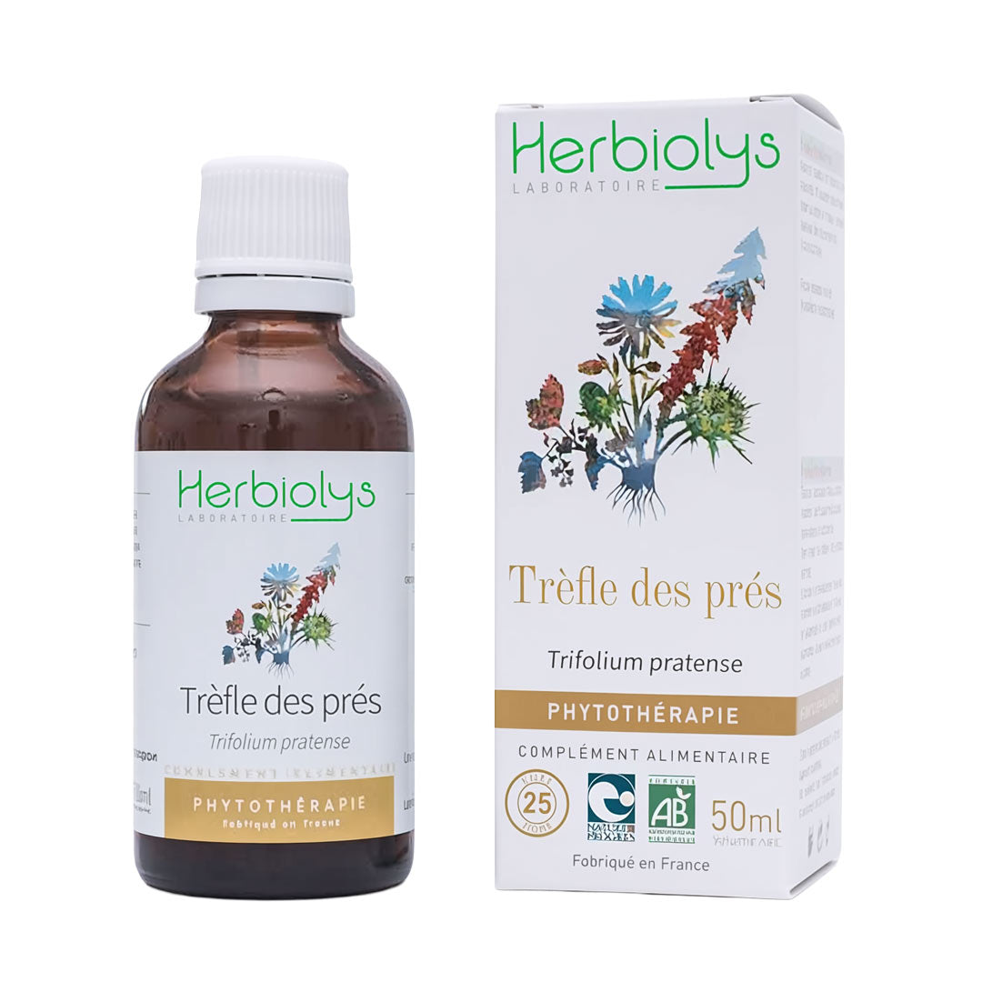 Herbiolys bottle Red Clover - packaging on a white background