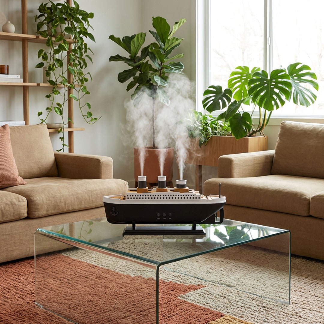 AW Artisan Steamboat Ultrasonic Diffuser – Vintage Design & Ambient Mist - Elliotti