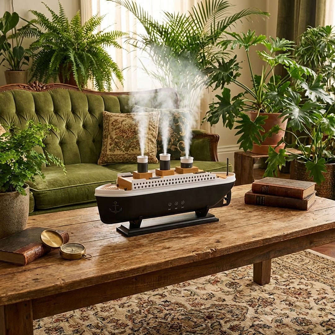 AW Artisan Steamboat Ultrasonic Diffuser – Vintage Design & Ambient Mist - Elliotti
