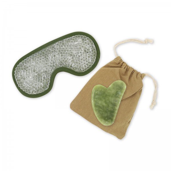 Zen Arome ThermoConfort Eye Mask & Green Jade Gua Sha Kit - Elliotti