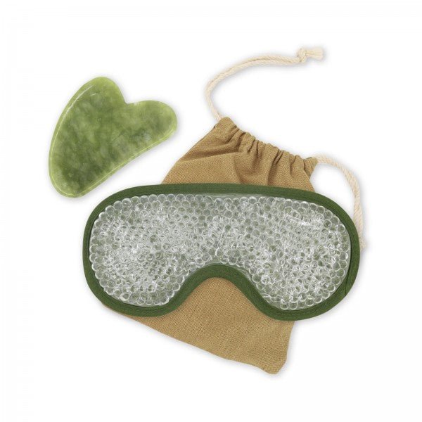 Zen Arome ThermoConfort Eye Mask & Green Jade Gua Sha Kit - Elliotti
