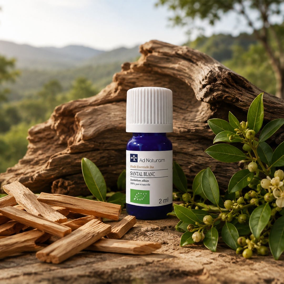 Ad Naturam White Sandalwood Organic Essential Oil, 2ml - Elliotti