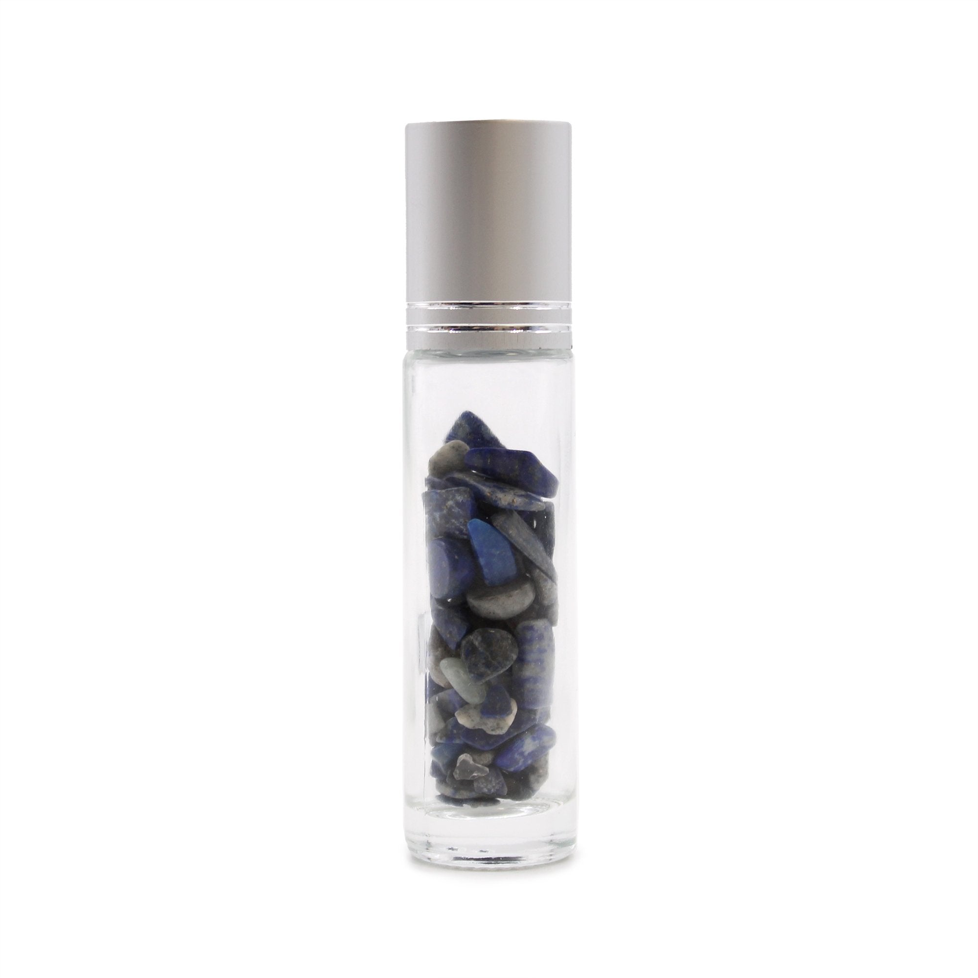 AW Artisan Gemstone Essential Oil Roller Bottle - Sodalite, Silver Lid - Elliotti