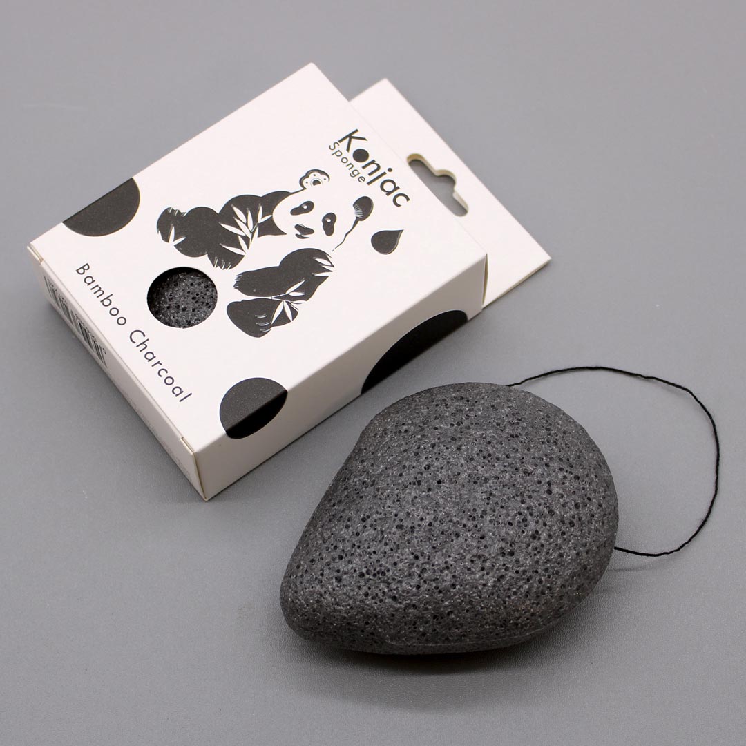 AW Artisan Konjac Facial Sponge - Bamboo Charcoal - Antibacterial - Elliotti