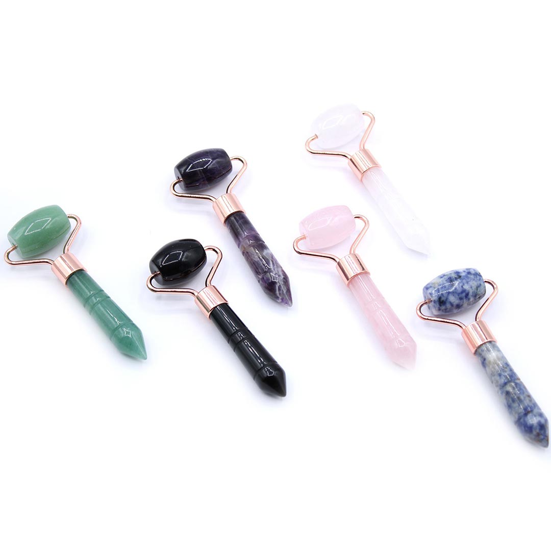 AW Artisan Mini Gemstone Roller, Rose Quartz - Elliotti