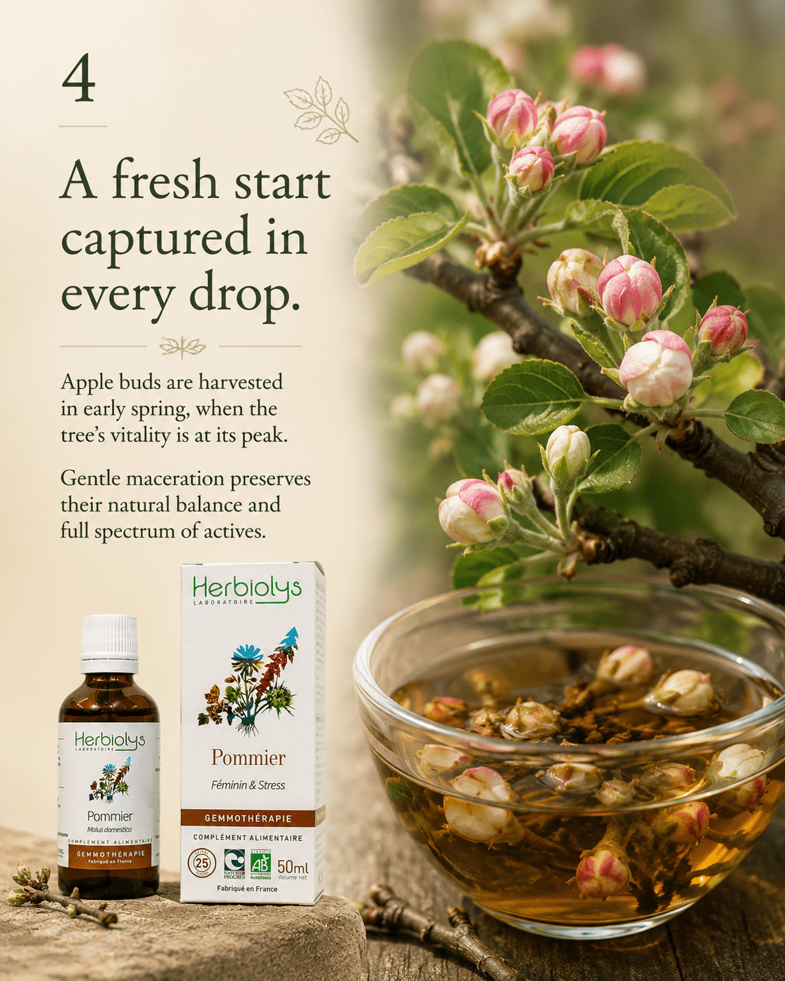 Herbiolys Apple Organic Bud Extract, 50 ml - Elliotti
