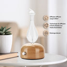 Zen Arome Aurora Cold Nebulization Diffuser – FSC Wood & Hand - Crafted Glass - Elliotti