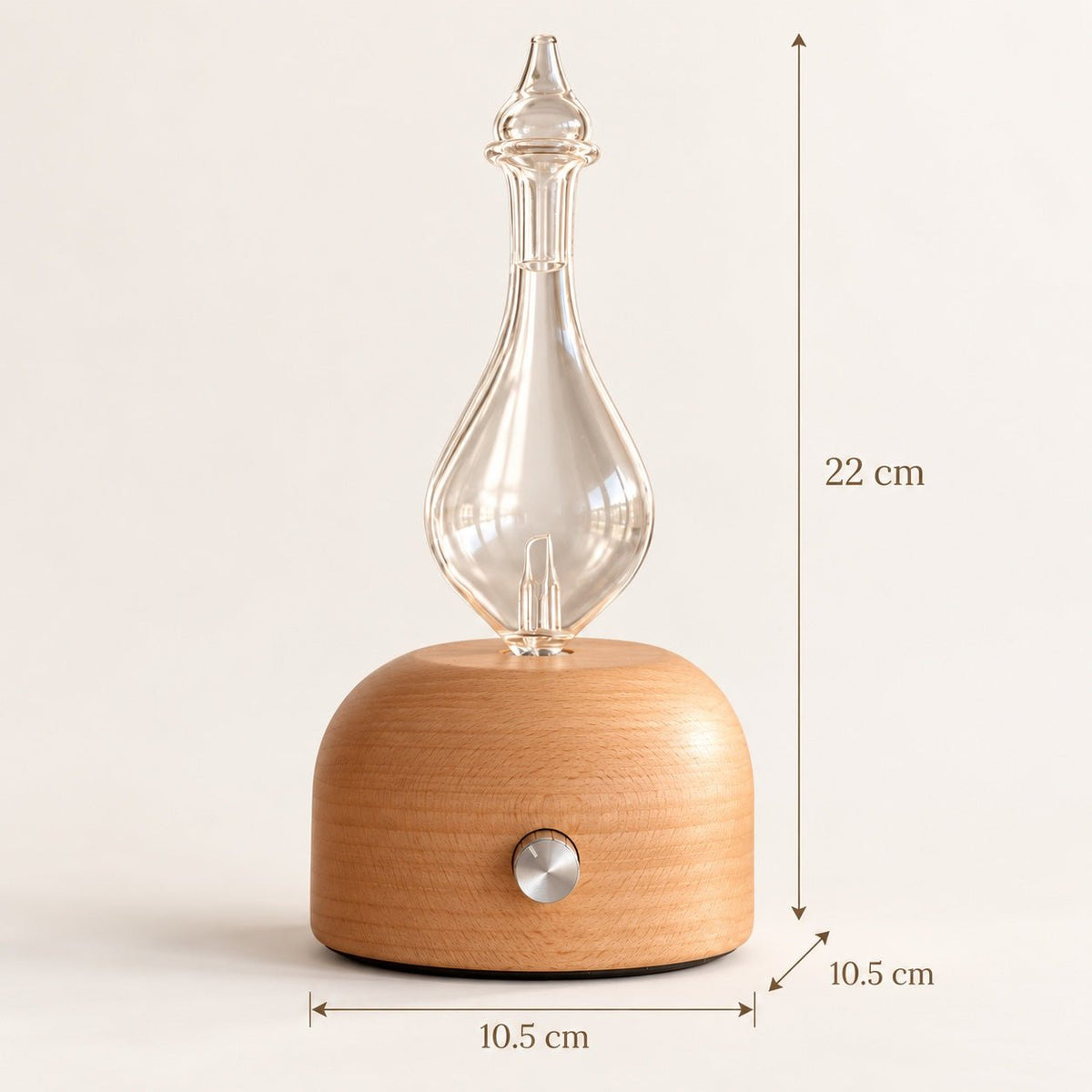 Zen Arome Aurora Cold Nebulization Diffuser – FSC Wood & Hand-Crafted Glass - Elliotti