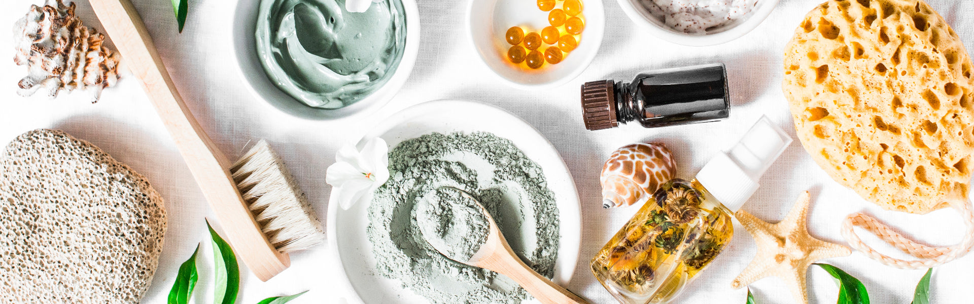 Different organic ingredients to make organic DIY products for health and beauty