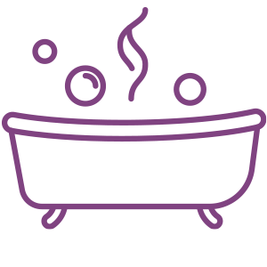 A icon of a bath tub
