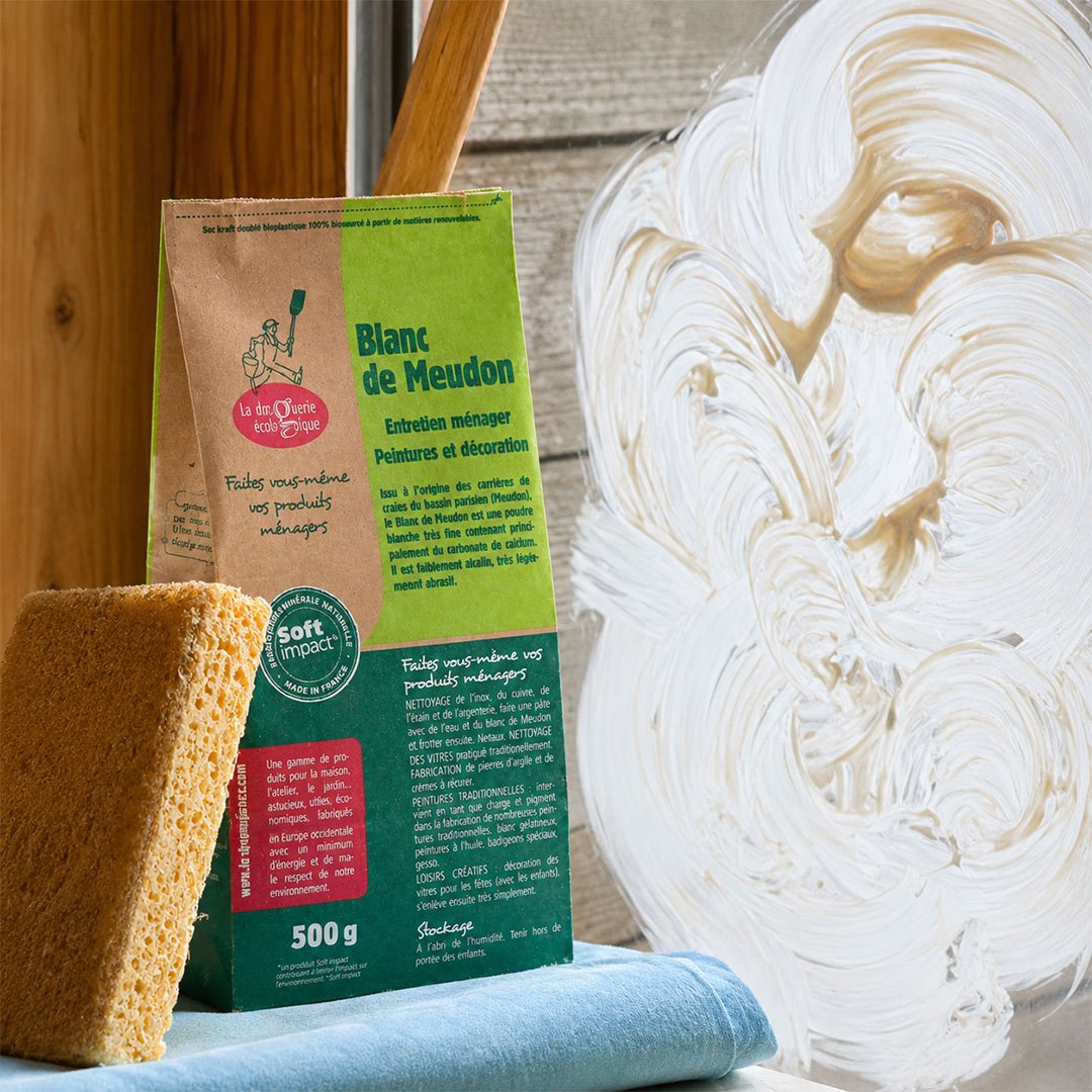 La Droguerie Ecologique - ECODIS Blanc de Meudon - Natural Cleaning & Eco Friendly Polish, 500g - Elliotti
