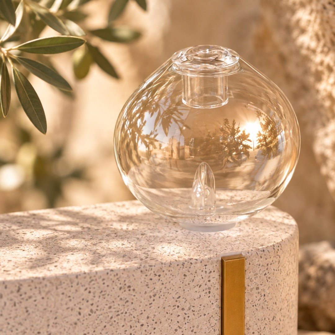 Zen Arome Cimio Cold Nebulization Diffuser – Cement & Hand-Crafted Glass - Elliotti