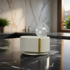 Zen Arome Cimio Cold Nebulization Diffuser – Cement & Hand - Crafted Glass - Elliotti