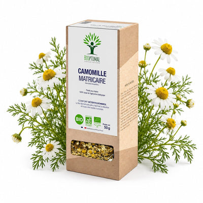 Bioptimal German Chamomile Organic Infusion, 50g - Elliotti