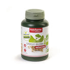 Green supplement bottle with Nat&Form label on a white background-Ginkgo biloba 200 capsules