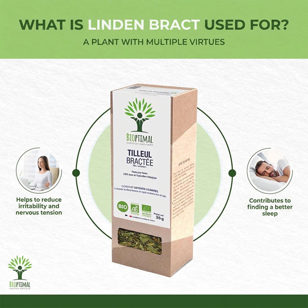 Bioptimal Linden Bracts Organic Infusion, 35g - Elliotti