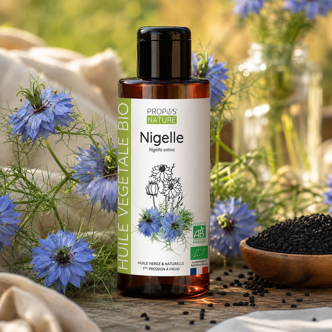 Propos'Nature Nigella (Black Cumin Seed) Organic Virgin Oil, 100ml - Elliotti