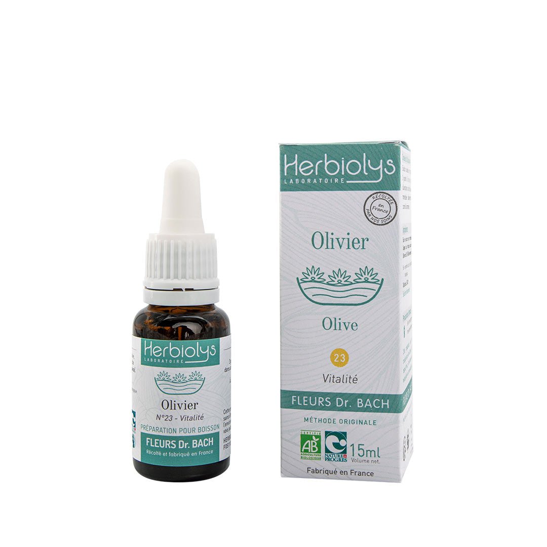 Herbiolys Olive No. 23 Organic Bach Flower Remedy 15 ml - Elliotti
