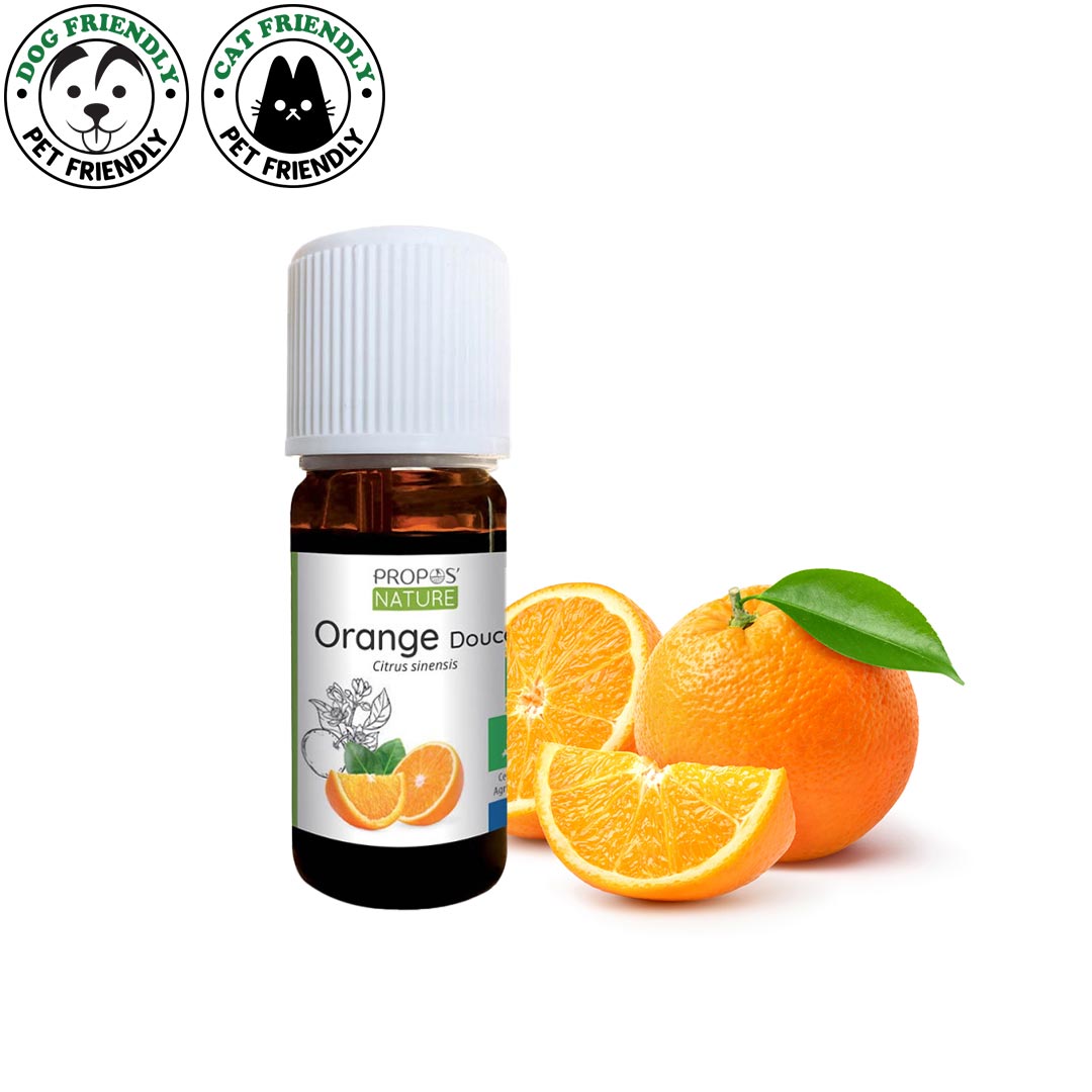 Orange Sweet Organic Essential Oil, pet safe to diffuse