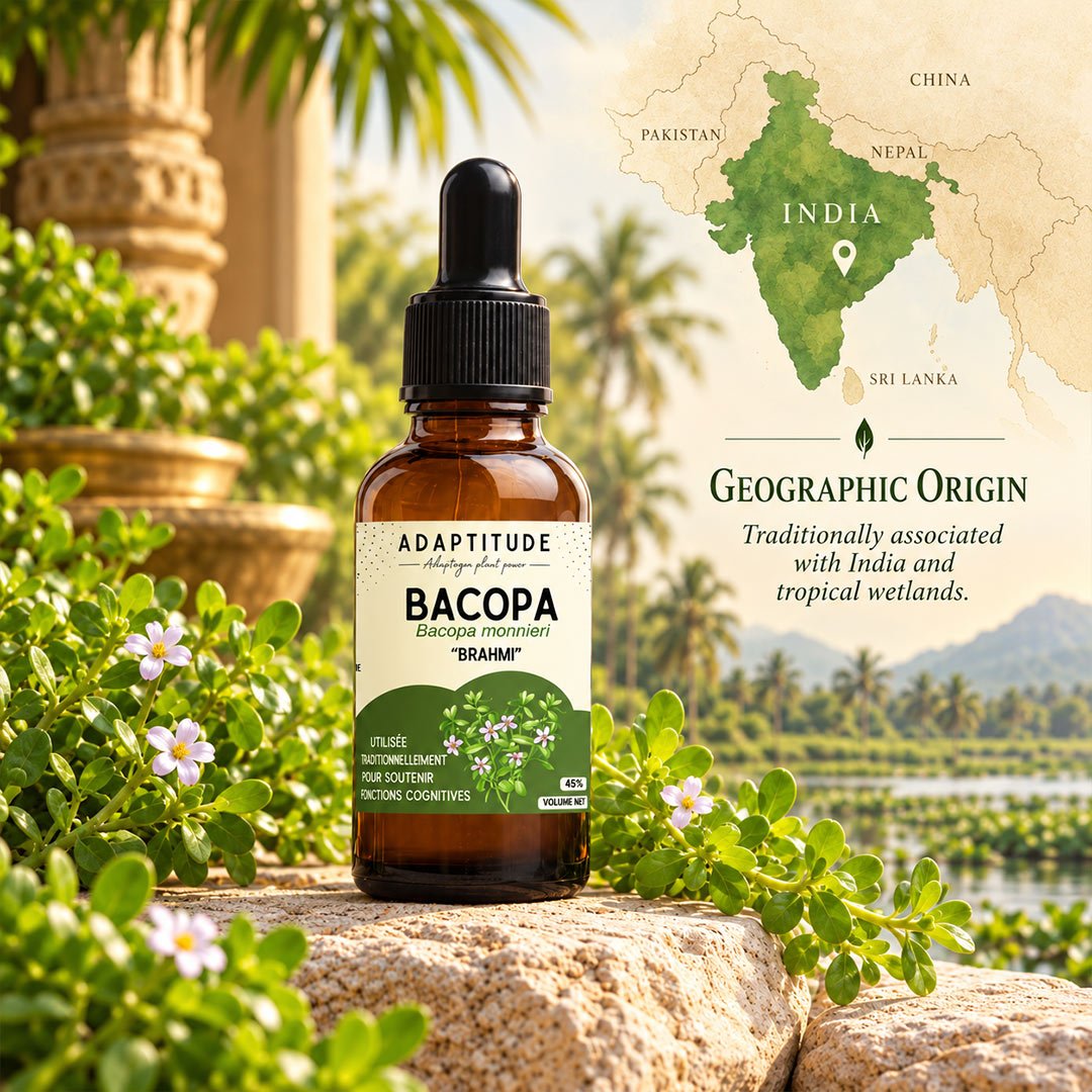Adaptitude Organic Bacopa (Brahmi) Extract, 50 ml - Elliotti