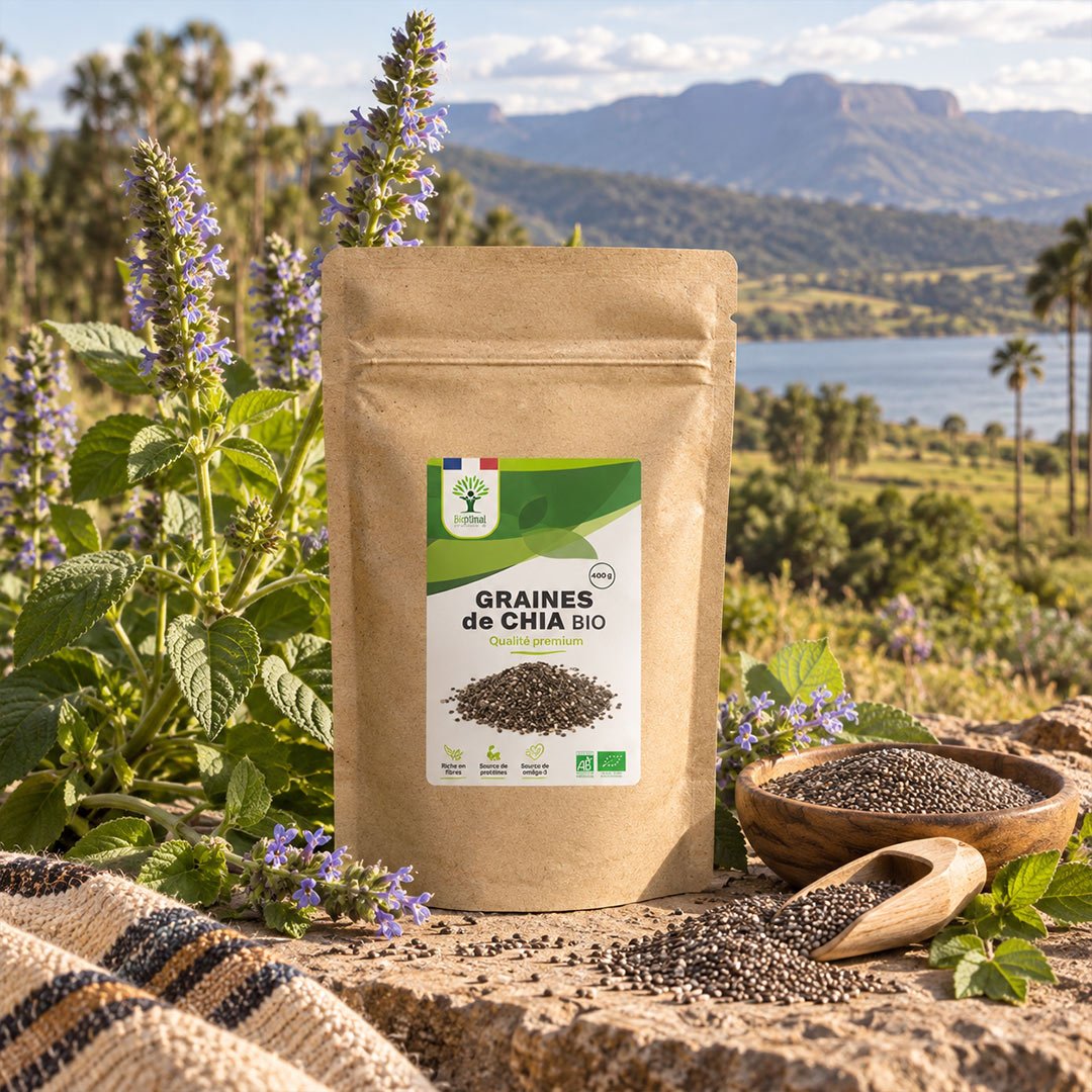 Bioptimal Organic Chia Seeds, 400g - Elliotti