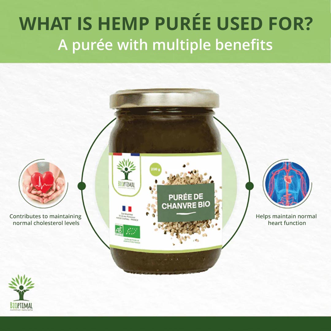 Bioptimal Organic Hemp Seed Puree, 200g - Elliotti
